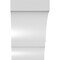 Ekena Millwork 6-in. W x 6-in. D x 10-in. H Balboa Architectural Grade PVC Knee Brace BRCP06X06X10BOA - alternate 4